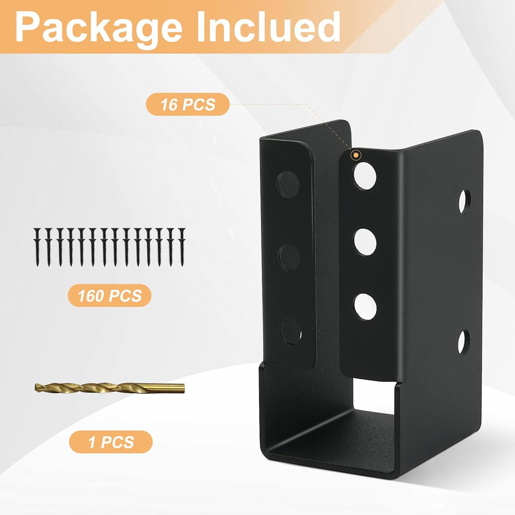 2x4 joist hangers concealed flange deck framing bracket showing dimensions