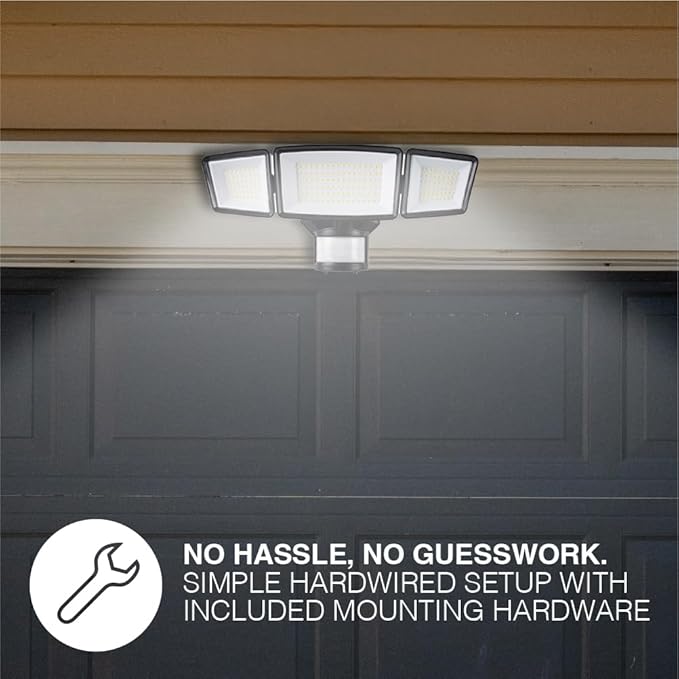 Sylvania Motion Sensor Solar Security Light, Solar Panel, 1800 LMS, Wet Rated