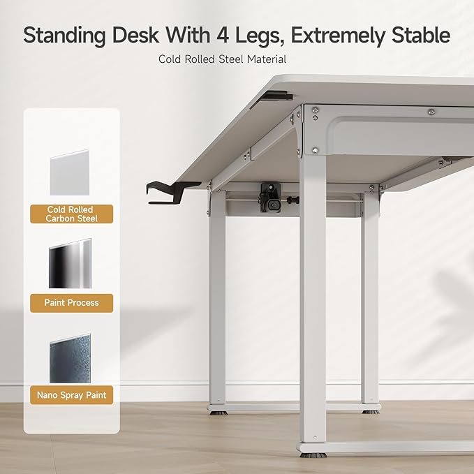 ONBRILL Standing Desk, 71x32 Inches Rectangle Stand Up Desk