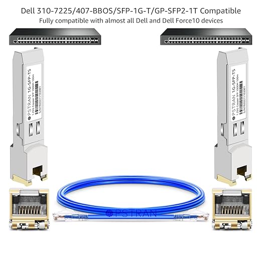 OPSTRAN 1000BASE-T SFP RJ45 Copper Transceiver Module Compatible (4 Pack)
