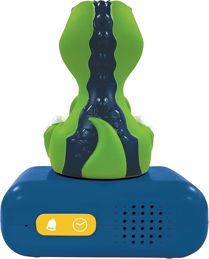 LEXiBOOK - Dinosaur Nightlight Alarm Clock, Alarm Clock