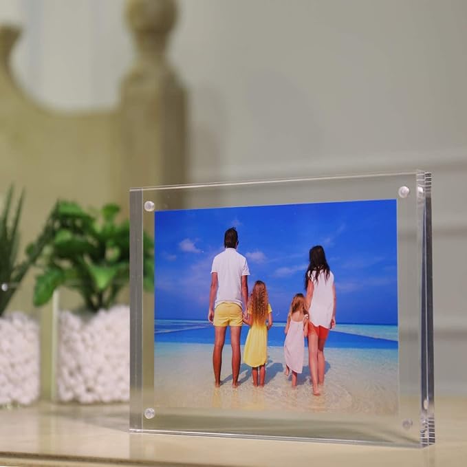 Meetu 5 Pack Acrylic Picture Frame 6x8