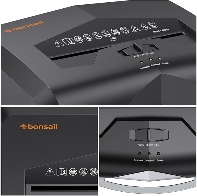 Bonsaii Paper Shredder, 18-Sheet 60-Minutes Shredder