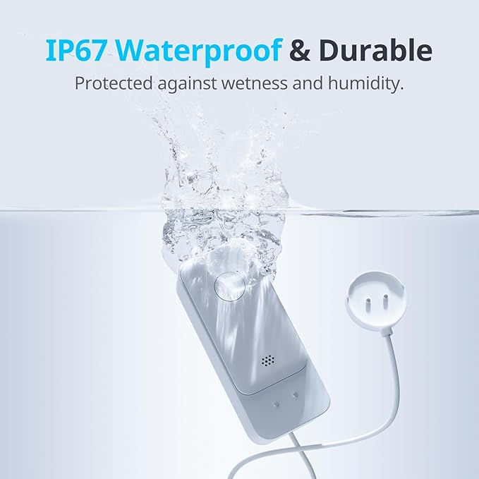SwitchBot WiFi Water Leak Detector, Smart Water Sensor (3 Pack)