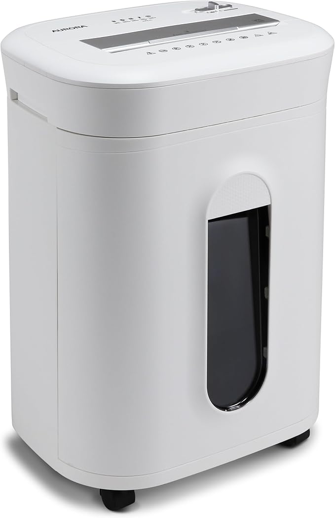 Aurora High-Security 10-Sheet Micro-Cut Paper and Credit Card Shredder