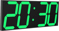 CHKOSDA LED Large Digital Wall Clock, Oversize Wall Clock