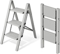 Mayi Plus 3 Step Stool Foldable, Aluminum, Lightweight Step Ladder