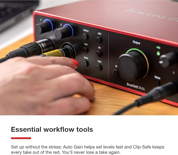 Focusrite Scarlett 16i16 4th Gen USB Audio Interface,