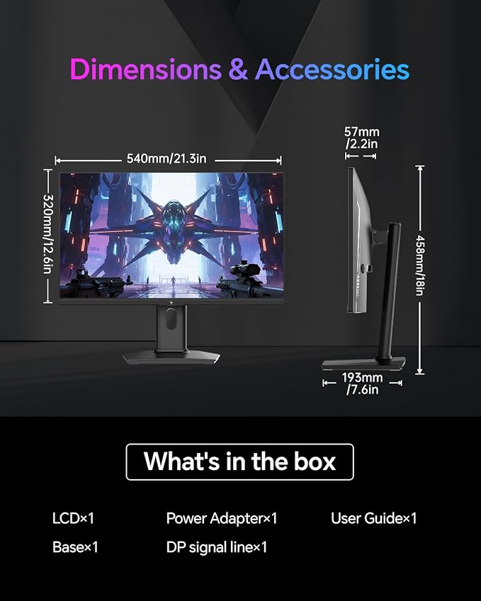 KTC 24 Inch Gaming Monitor 180Hz