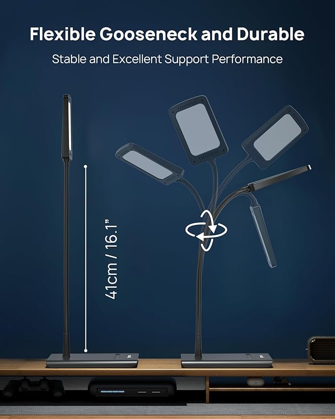 TROND Desk Lamp, Bright Dimmable Eye-Caring Table Lamp, 3 Color Modes 7
