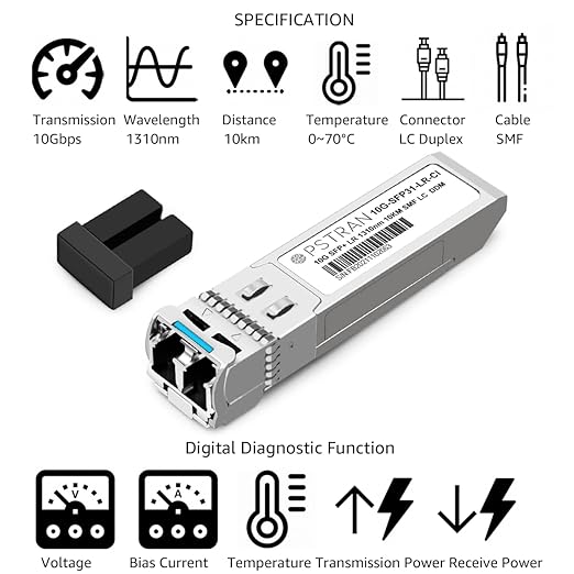 OPSTRAN 10GBASE-LR SFP+ Optical Transceiver Module Compatible (4 Pack)