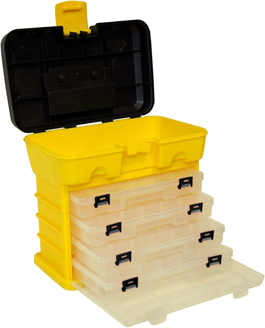 Homak 12-Inch Plastic Portable Parts Organizer, Large, Yellow, HA01040121
