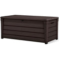 Keter Brightwood Waterproof Outdoor Storage Deck Box, 120 Gallon, Brown