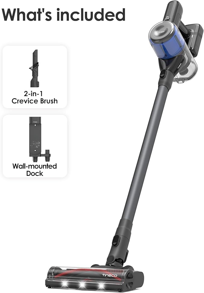 Tineco Pure ONE S30 Cordless Vacuum Cleaner, 150AW Powerful Suction, Zero