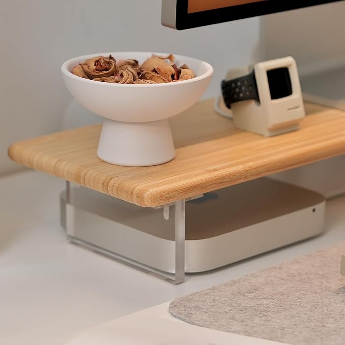 ROCDEER Bamboo Monitor Stand Riser