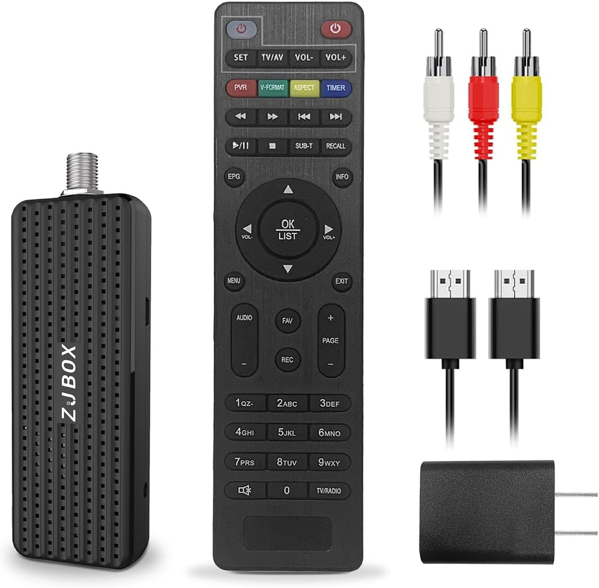ZJBOX Digital Converter Box for TV, 1080P ATSC tv Tuner Box