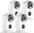 ZUMIMALL Security Cameras Wireless Outdoor, 4 Packs, 2K Cameras