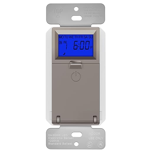 TOPGREENER Digital Astronomic Timer Switch, 7-Day Programmable Sunrise Sunset