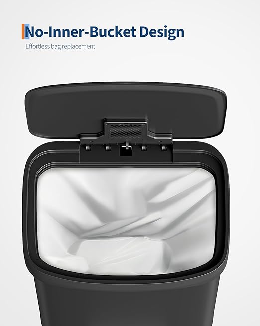 Garvee 16 gal / 60 L Metal Trash Can