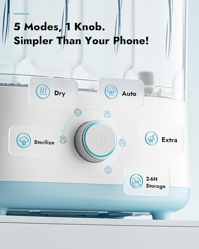 Papablic Baby Bottle Sterilizer and Dryer Pro, Esterilizador De Biberones