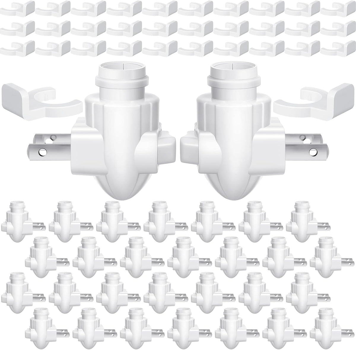 Tuanse 30 Sets Plug in Night Light Module Night Light Base