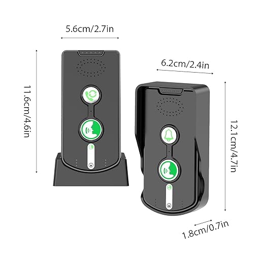 Swokely Rechargeable Wireless Intercom Unit, 2-Way Talking, 500 Meter Talking (2 Pcs)