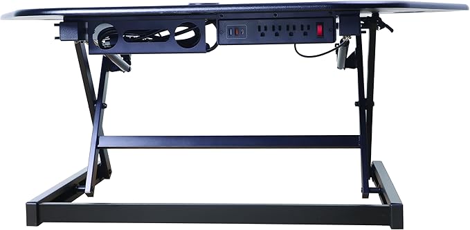 Rocelco 46" Height Adjustable Corner Standing Desk Converter