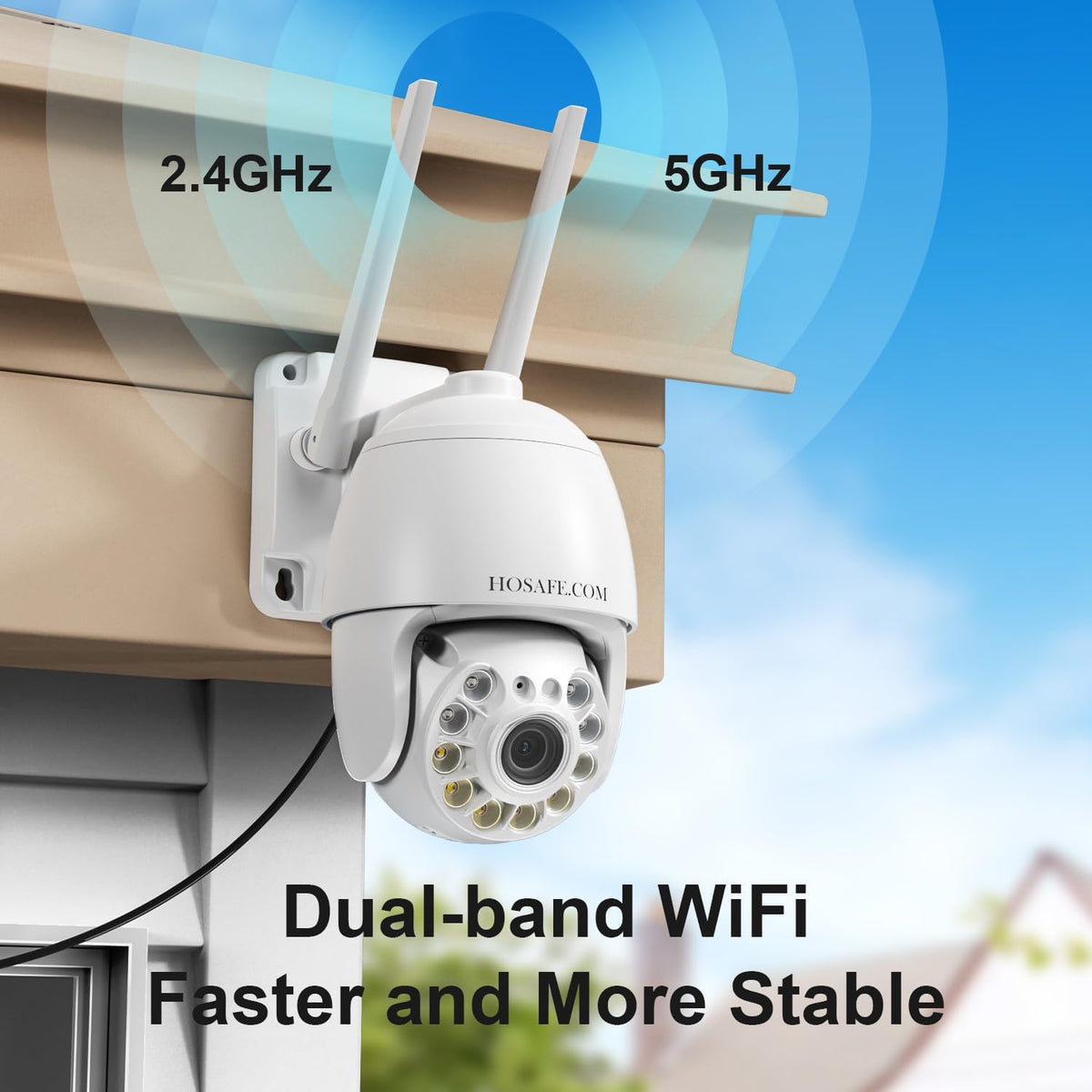 plug-in wifi cameras for home security 4mp hd shown in use