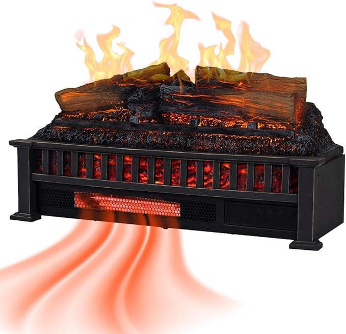Country Living Electric Fireplace Logs, 27” LED Electric Fireplace Inserts