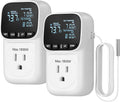 DEWENWILS Digital Temperature Controller, 2 Pack15A/1800W Thermostat Outlet Plug (2 Pack)