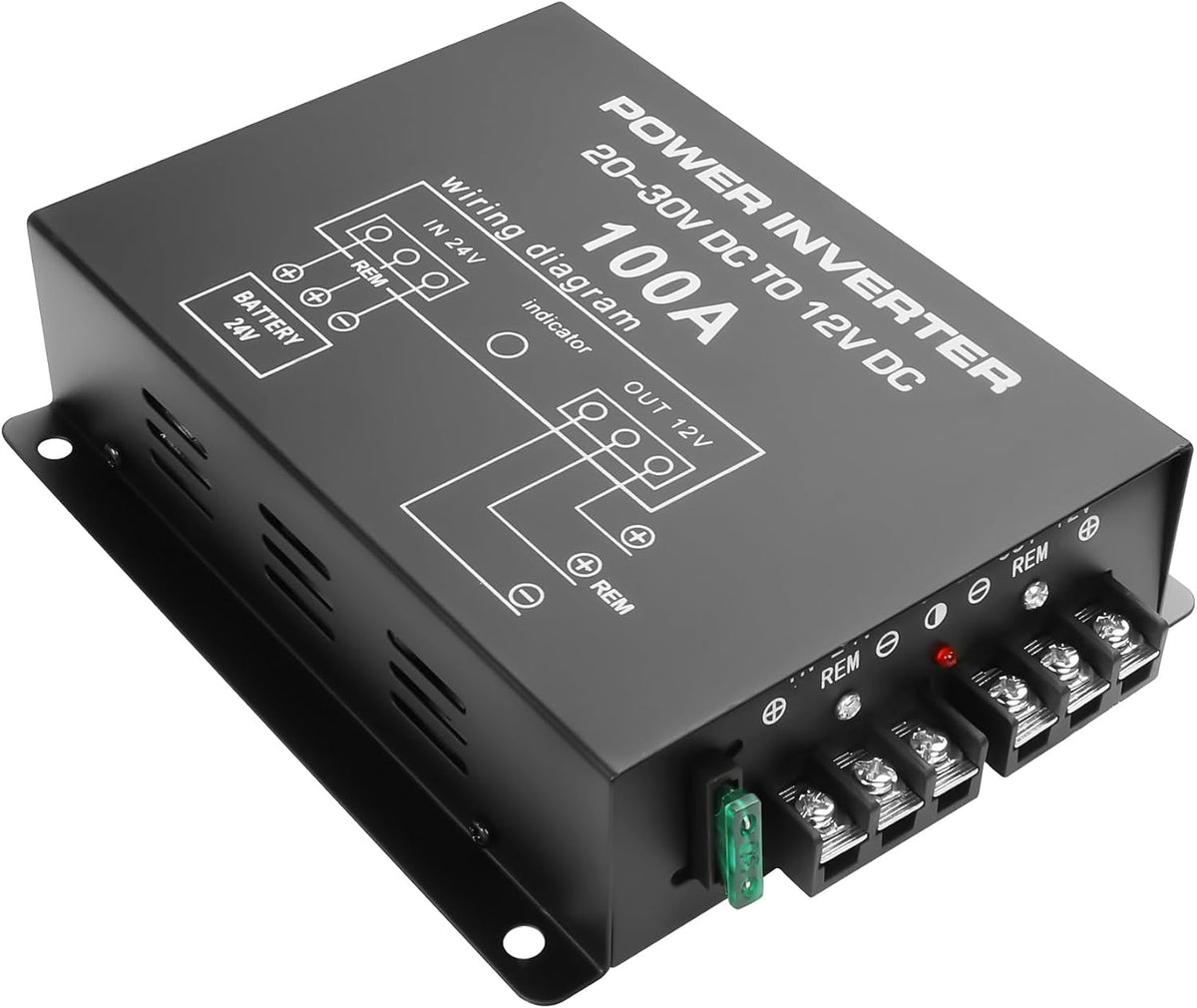 XMSJSIY DC 24V to 12V Step-Down Voltage Converter 100A 1200W DC 20-30V to 12V