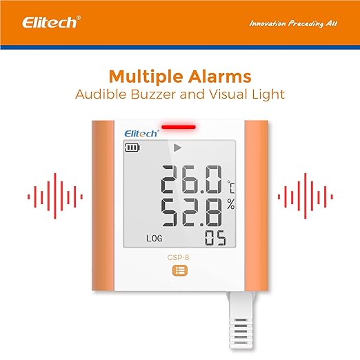 Elitech 100, 000 Points Digital Temperature Humidity Data Logger Medical