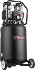 VEVOR 20-Gallon Air Compressor, 2HP 4.5 SCFM at 90PSI, Max 125PSI Pressure Oil-Free Air Compressor Tank, Portable on Wheels for Auto Repair, Tire Inflation, Spray Painting, Woodwork Nailing, 120V