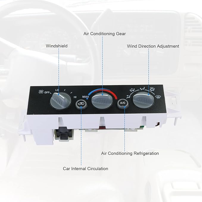 DICMIC A/C Heater Control Panel Climate Control Module Without Rear Window