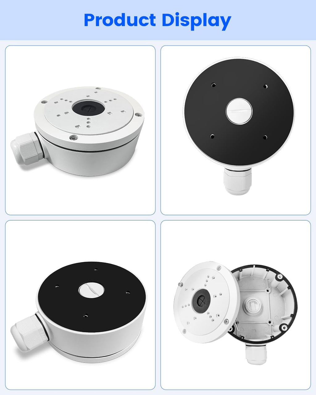 KU-DS-1280ZJ-S Metal Security Camera Junction Box for HIK Cameras