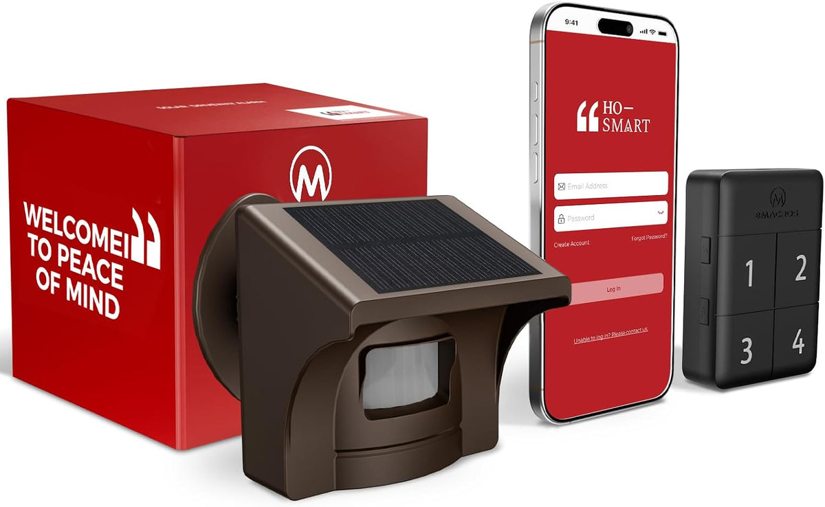 eMACROS Pro 4 Solar Driveway Alarm