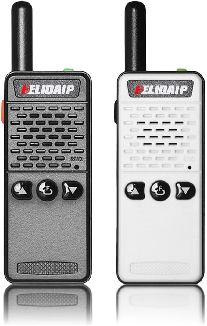 ELIDAIP T-M2 Ultra Mini Walkie Talkies, Rechargeable Two Way Radios Long Range (2 Pack)