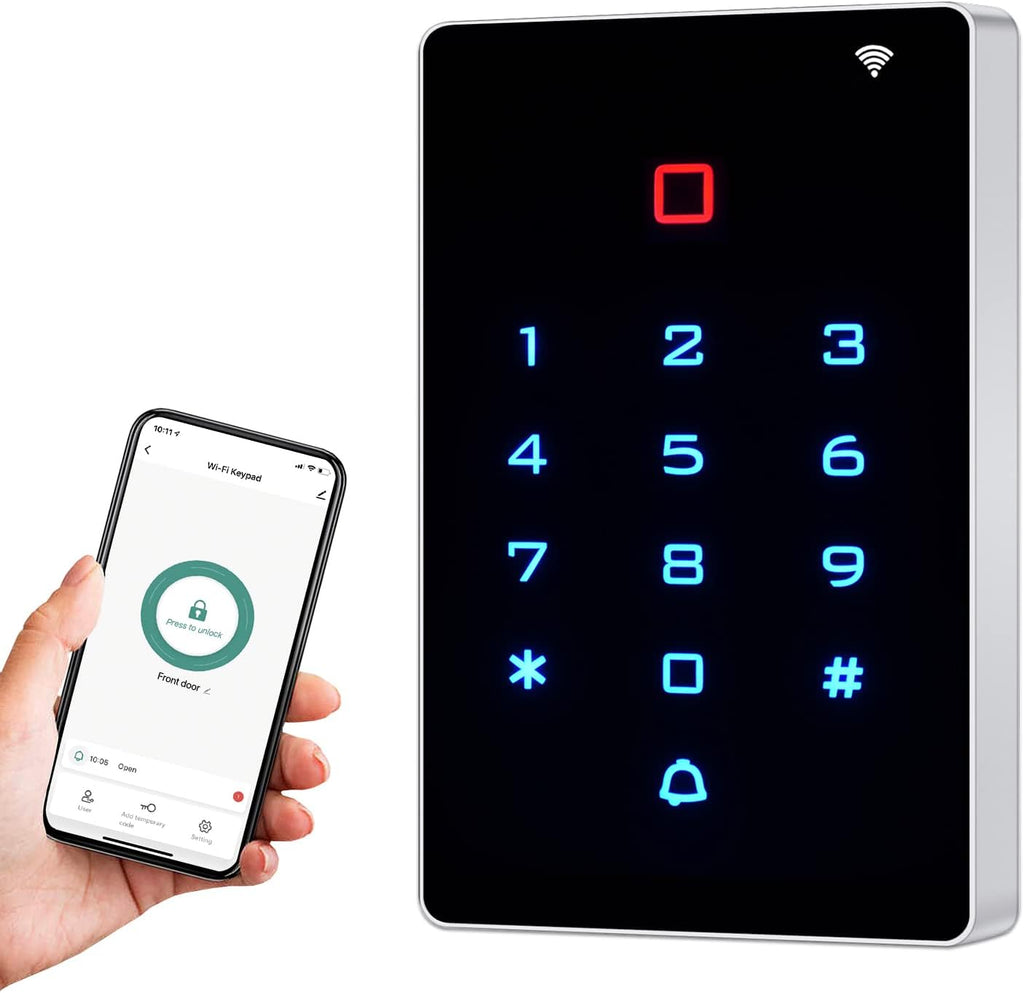 Wireless WiFi Access Control Keypad, Tuya Door Access Control System