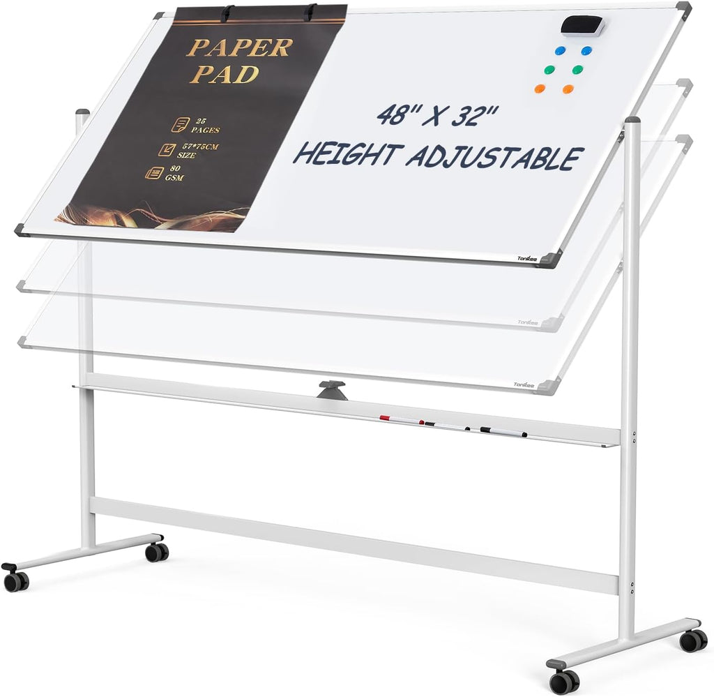 Dry Erase Whiteboard Easel on Wheels