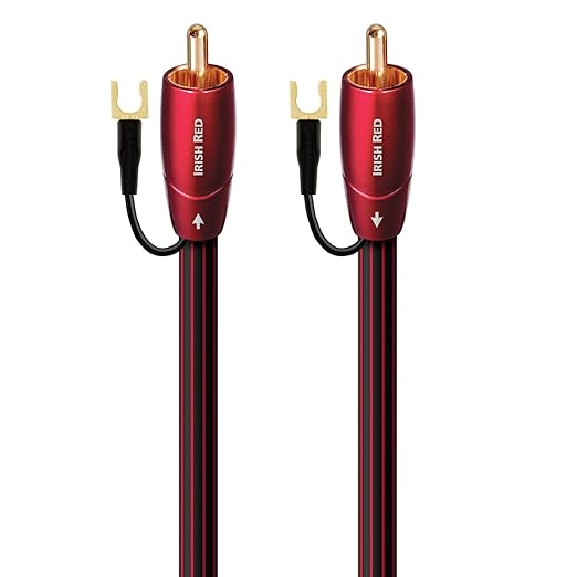 AudioQuest 12m Irish Red RCA Low-Frequency Subwoofer Audio Interconnect
