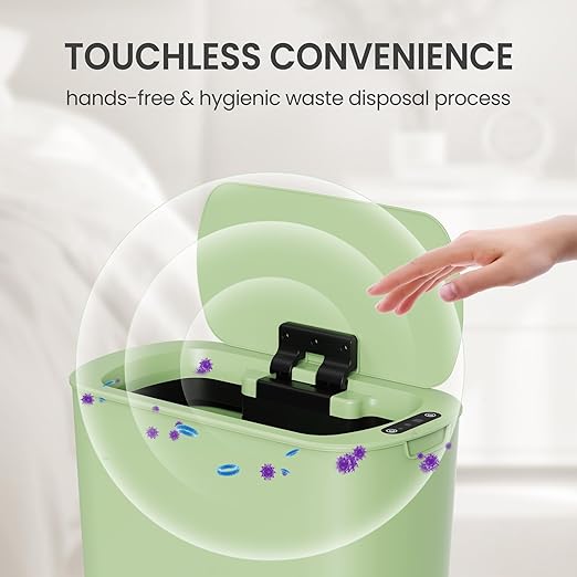 Cesun Motion Sensor Trash Can, 5 Gallon Automatic Bathroom Garbage Can