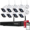 Wireless Security Camera System with 3TB HDD,8 CCTV Bullet Cameras