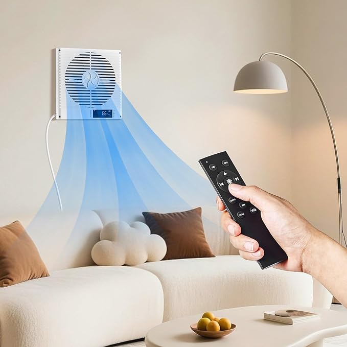 VEVOR Room to Room Fan, Two-Way Airflow Through-the-Wall Fan 8"