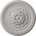 Ekena Millwork CM11PAUWF 11 1/2"OD X 1"P Palmetto Ceiling Medallion, Ultra Pure White