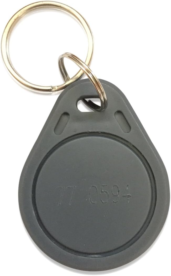 25 Thin 26 Bit Proximity Key Fobs Weigand Prox Keyfobs Compatable with ISOProx 1386 1326 H10301 Format Readers. Works with The vast Majority of Access Control Systems