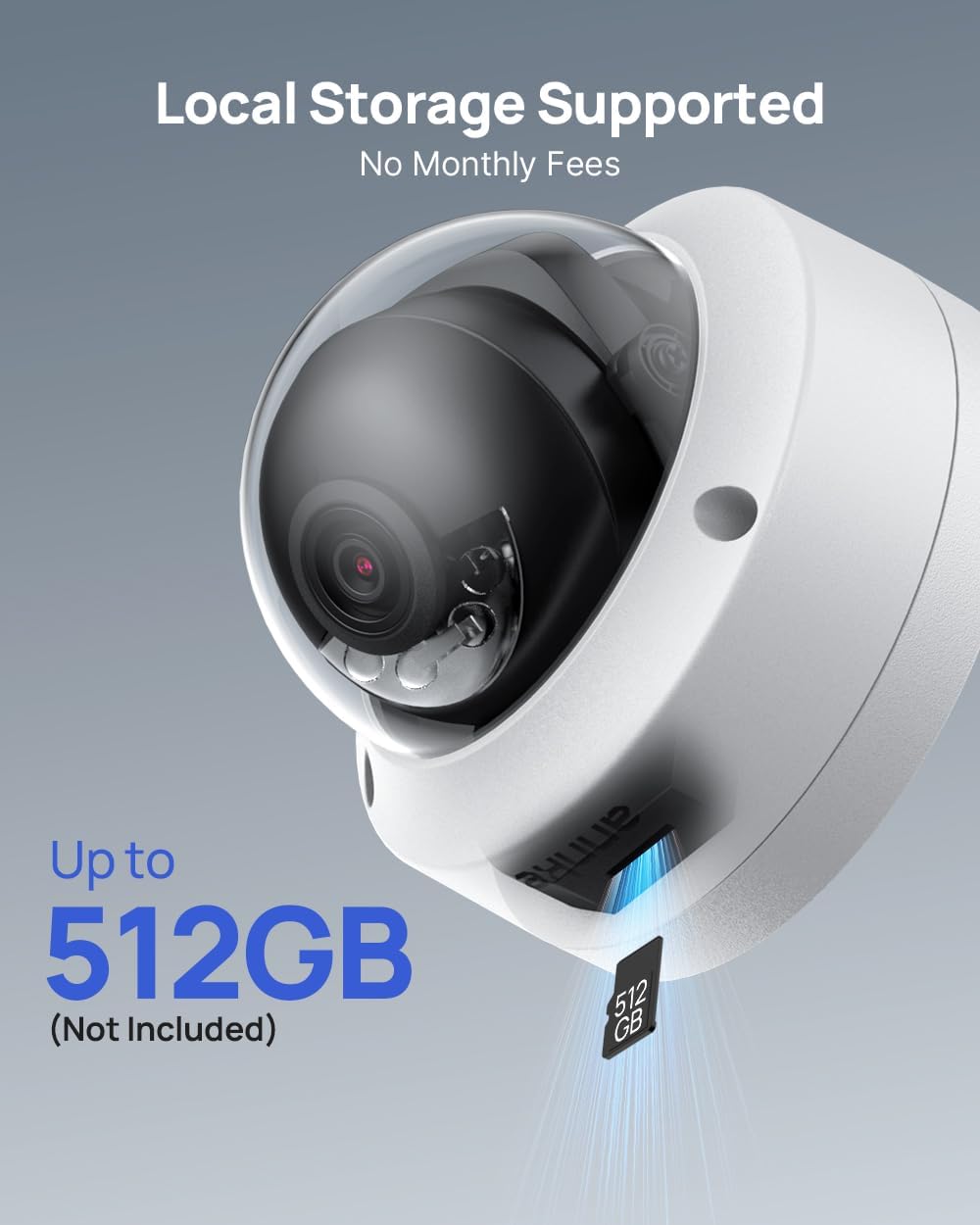 ANNKE 4K PoE Security Camera Outdoor, Spotlight Color Night Vision, White