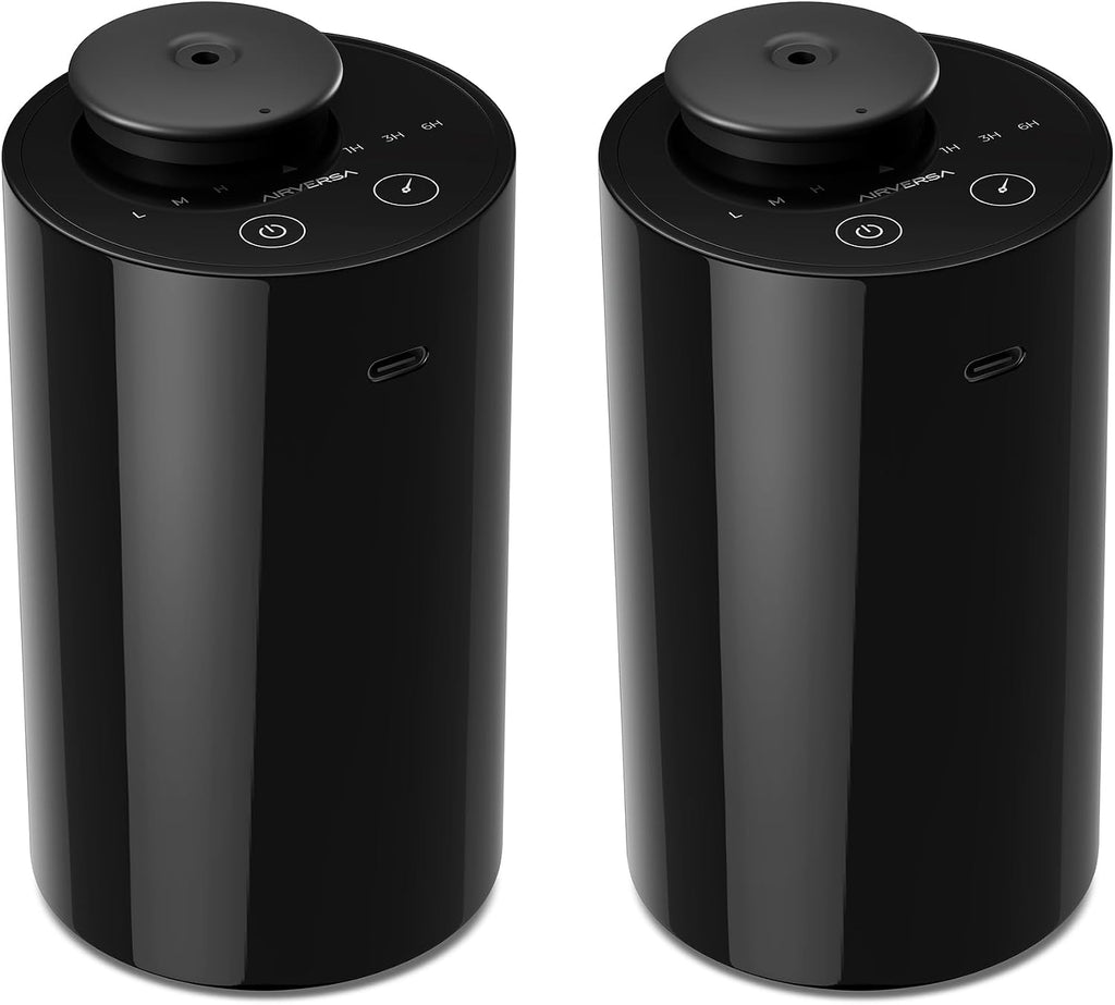 Airversa Waterless Diffuser for Essential Oil, Car Diffsuer, Battery Operated (2 Pack)
