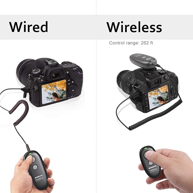 AODELAN Camera Remote Control | Wireless Shutter Release |
