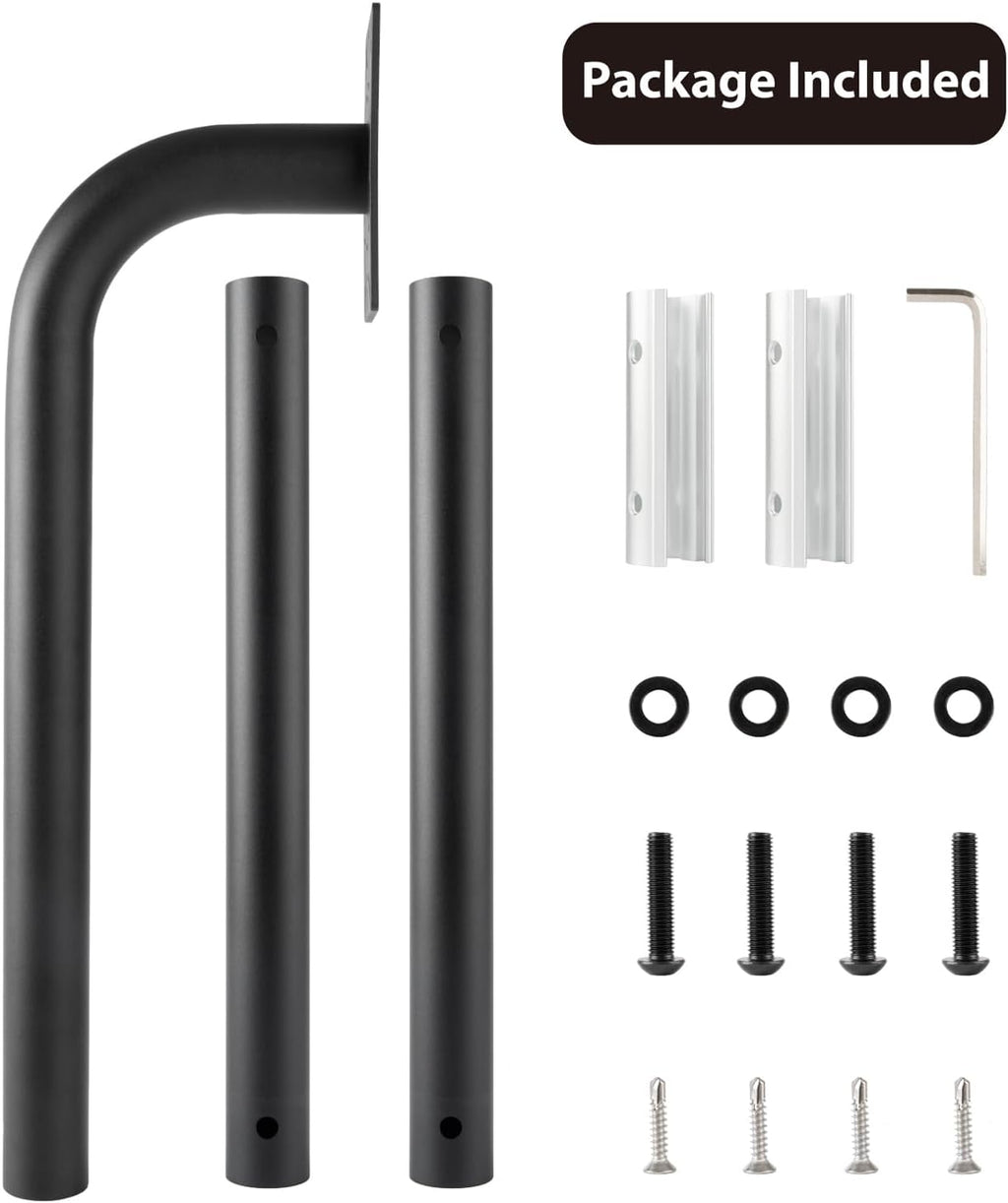universal heavy duty aluminum 66” height burial gooseneck shown in use
