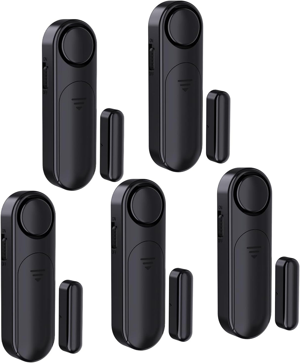 AKOYU 5-Pack Window Alarms for Home Security, 120dB Door and Window Open Sensor